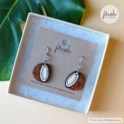 Coconut Earrings Dangle And Drop