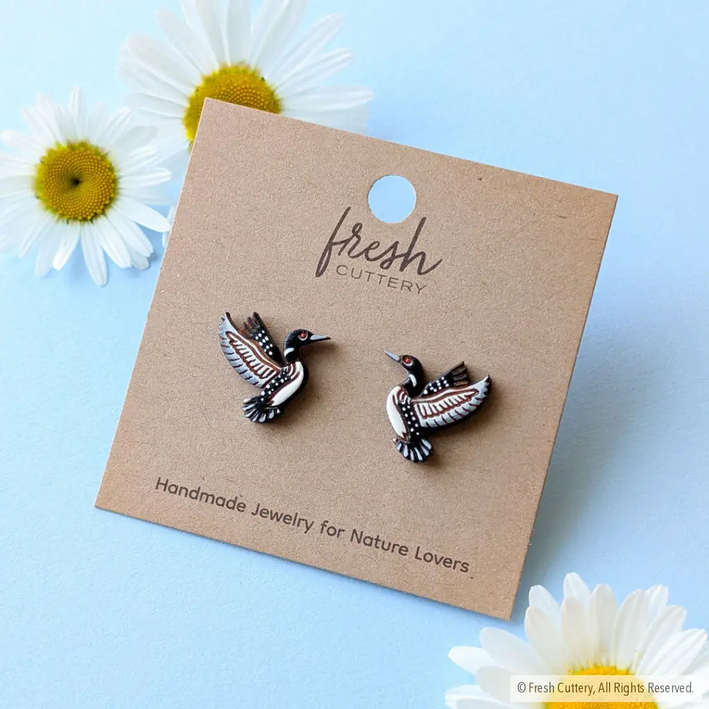 Common Loon Studs - Studs
