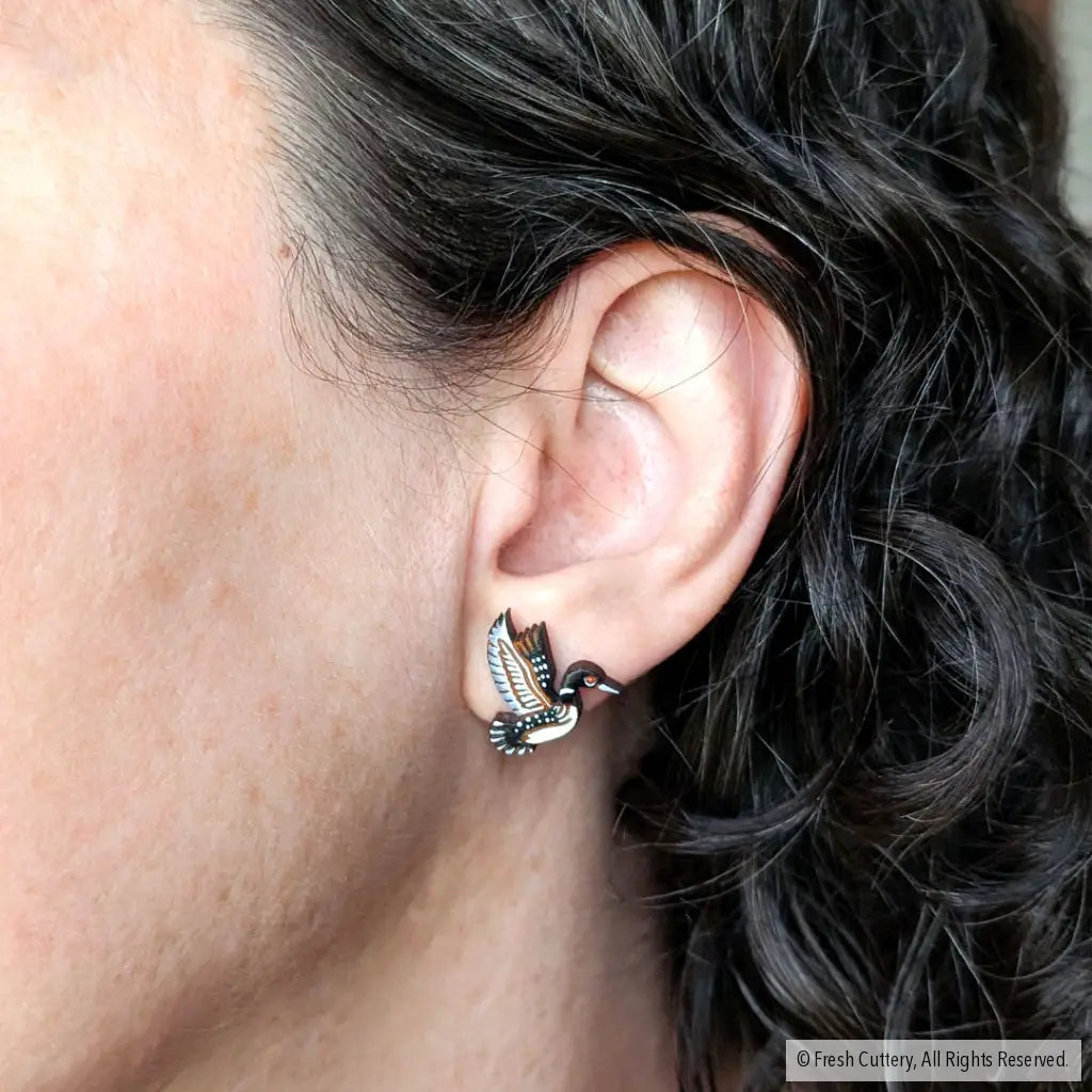Common Loon Studs - Studs
