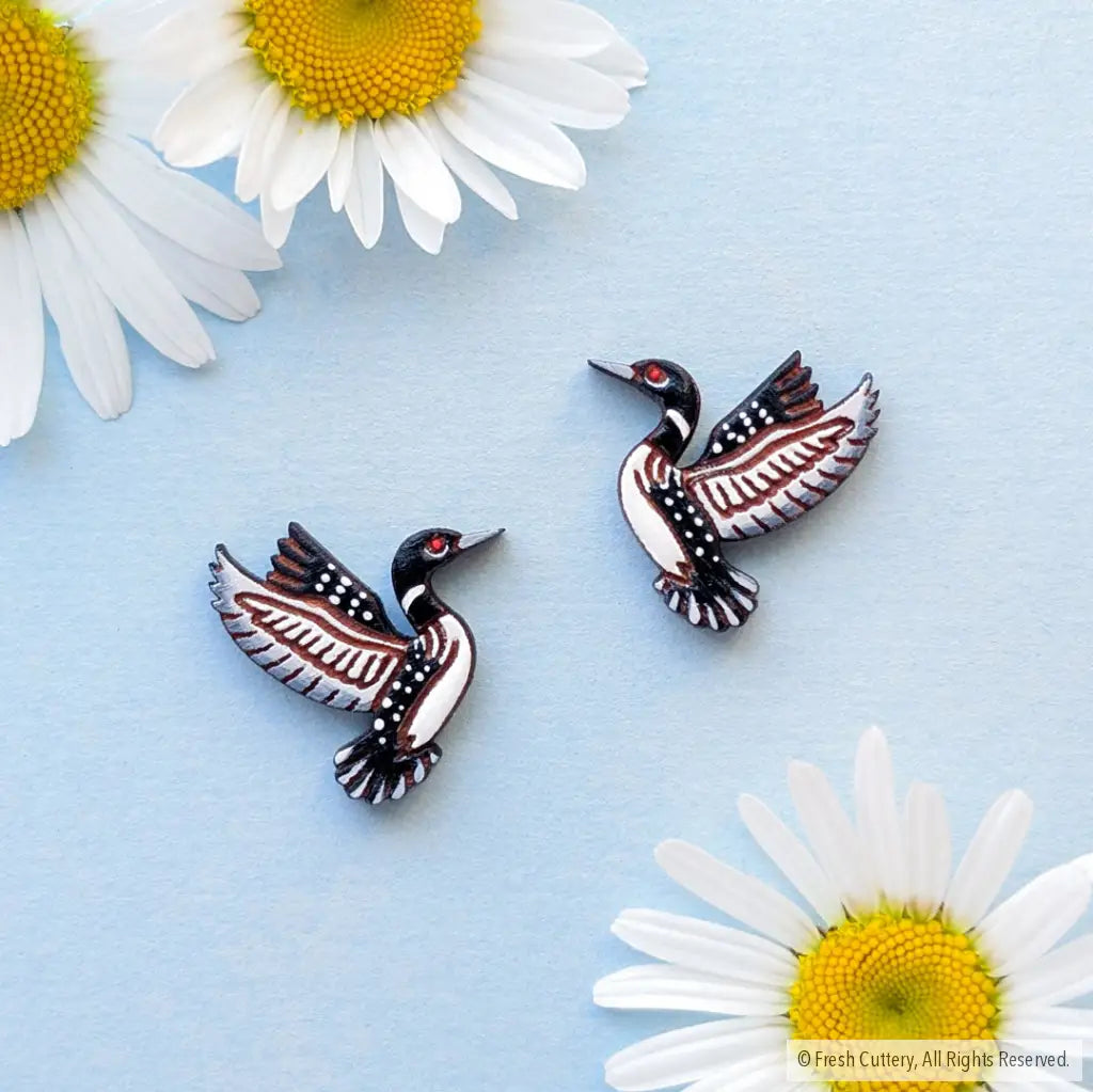 Common Loon Studs - Studs
