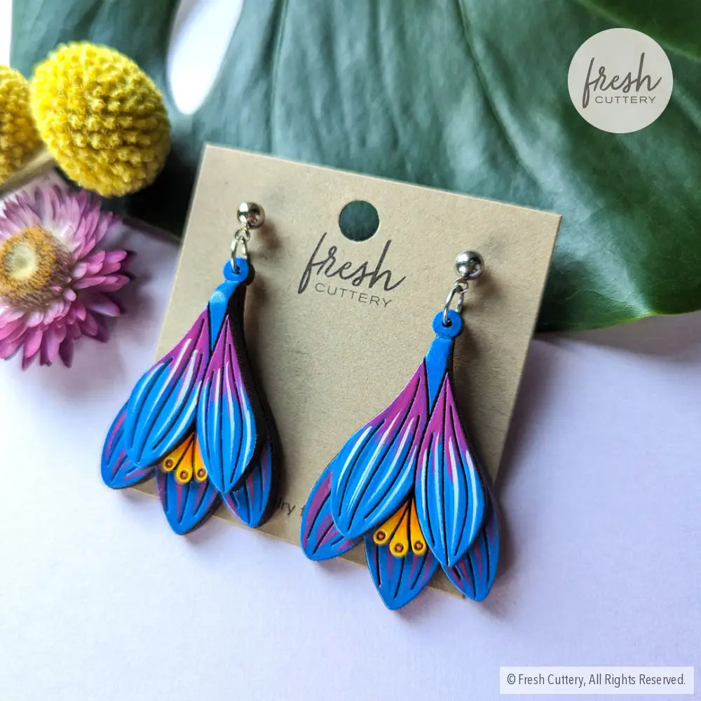 Crocus Statement Earrings Dangle And Drop