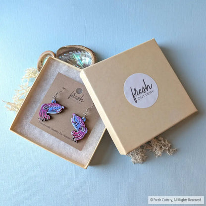 Cuttlefish Earrings Dangle and Drop Earrings