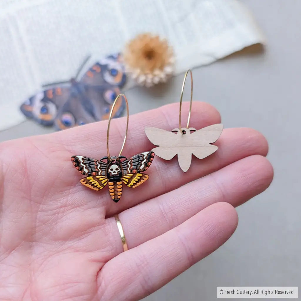 Death’s-head Hawkmoth Earrings - Dangle and Drop Earrings