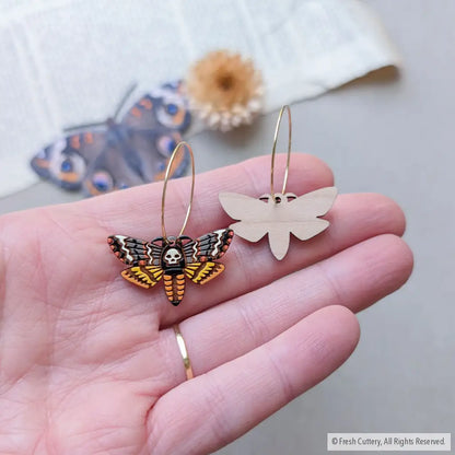 Death’s-head Hawkmoth Earrings - Dangle and Drop Earrings
