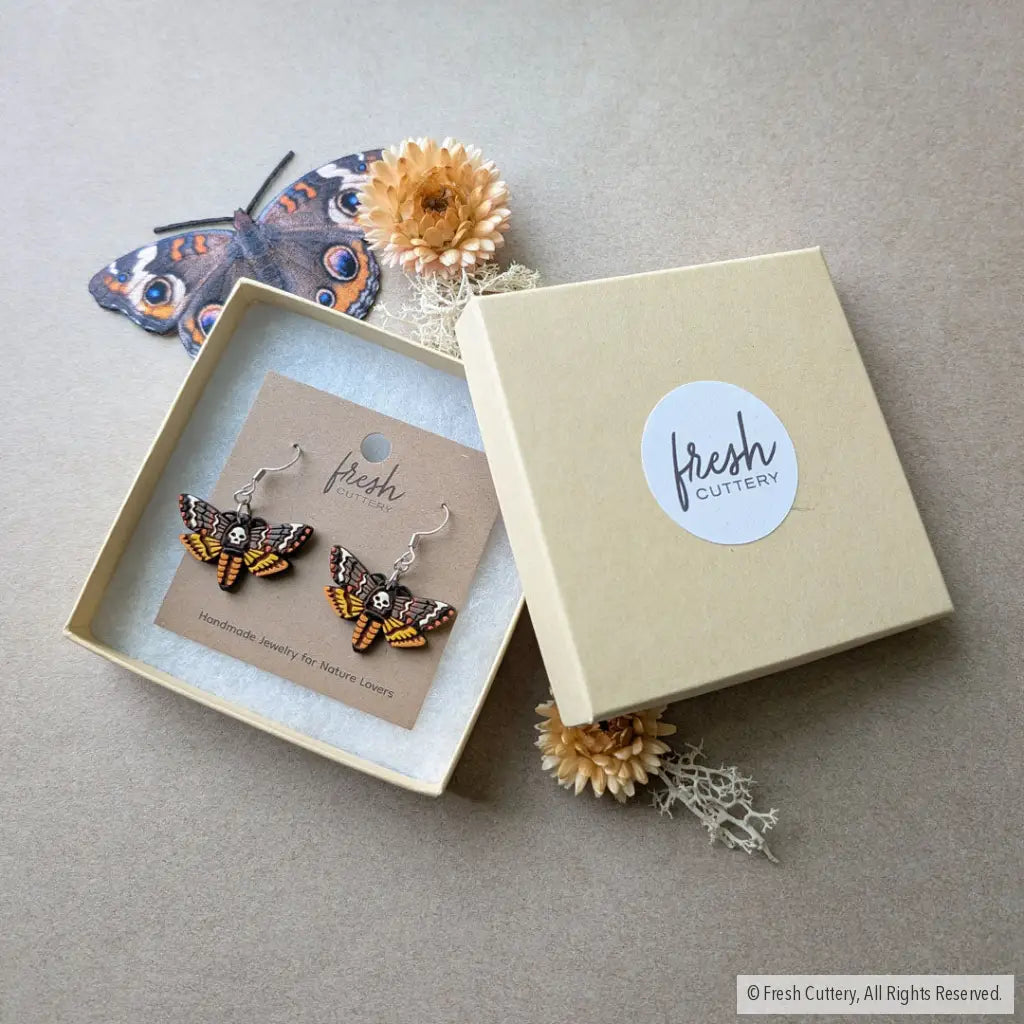 Death’s-head Hawkmoth Earrings - Dangle and Drop Earrings