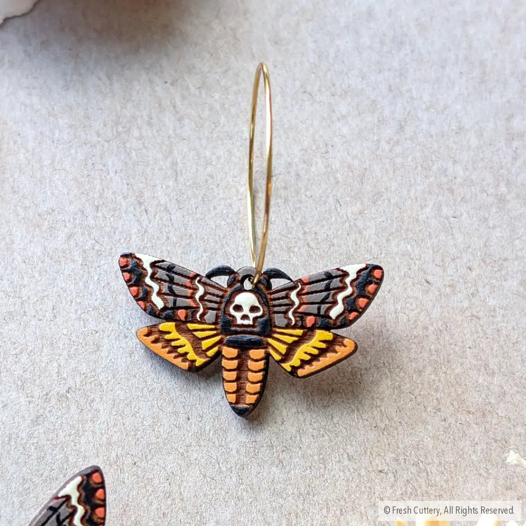 Death’s-head Hawkmoth Earrings - Dangle and Drop Earrings
