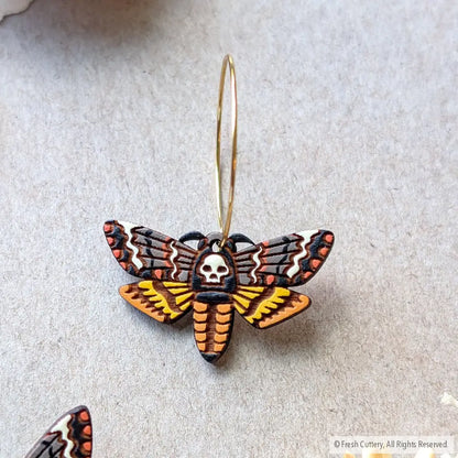 Death’s-head Hawkmoth Earrings - Dangle and Drop Earrings