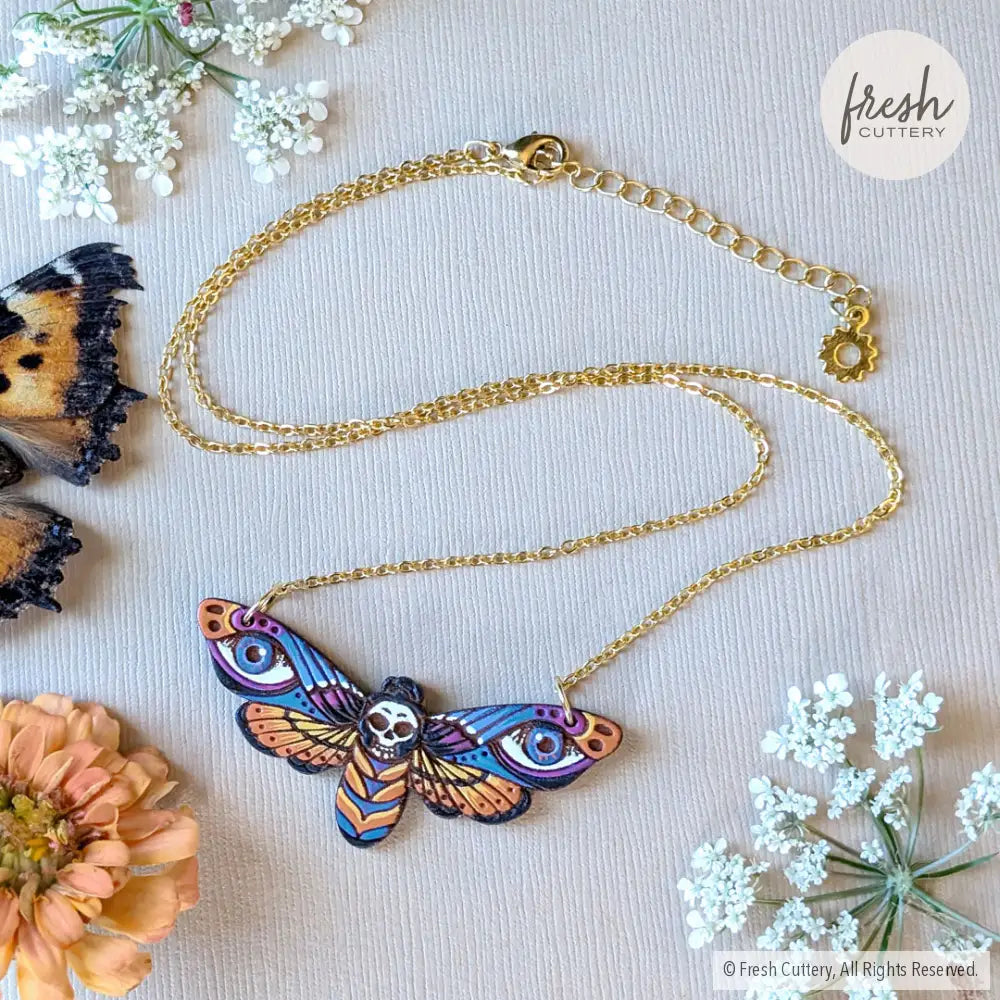 Death’s Head Hawkmoth Necklace Necklaces