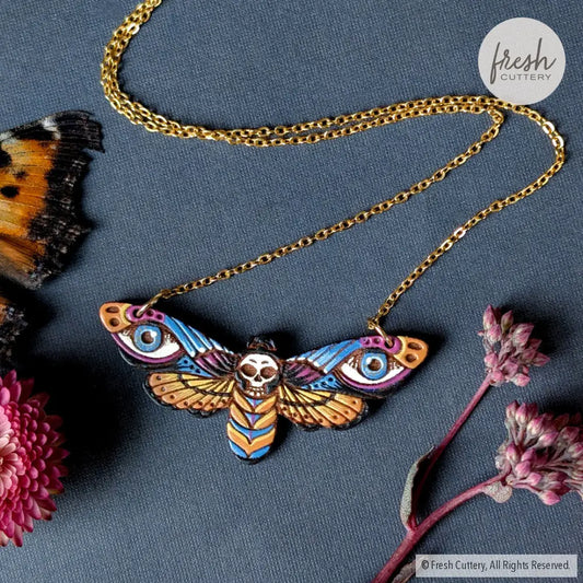 Death’s Head Hawkmoth Necklace Necklaces