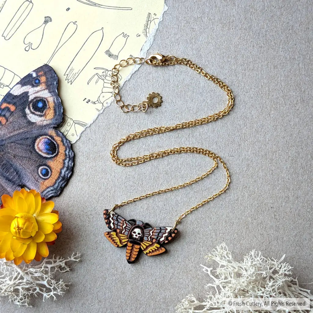 Death’s-head Hawkmoth Necklace - Necklaces
