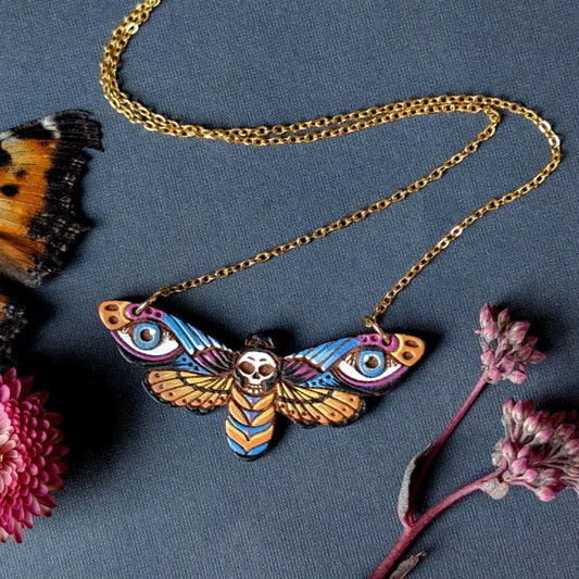 Death’s Head Hawkmoth Necklace Necklaces