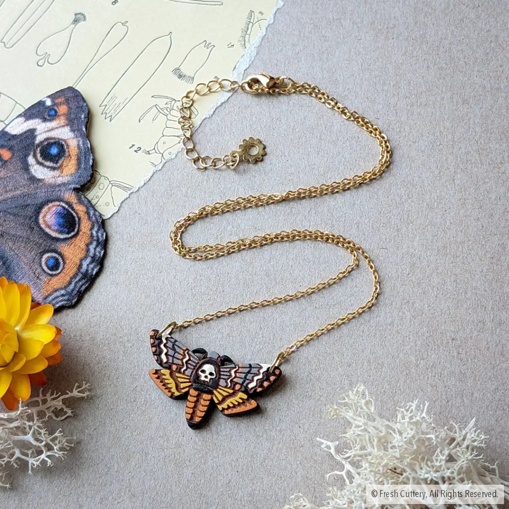 Death’s-head Hawkmoth Necklace - Necklaces