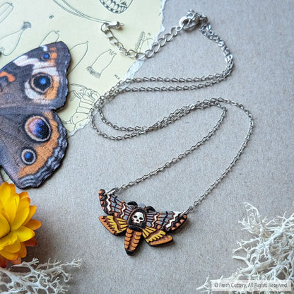 Death’s-head Hawkmoth Necklace - Silver - Necklaces