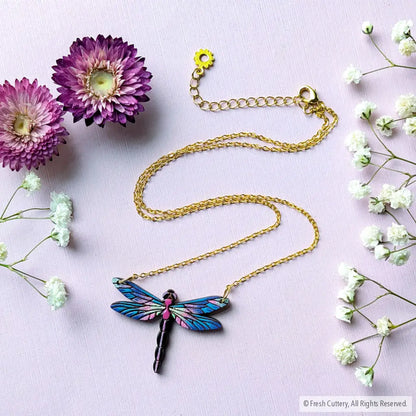 Dragonfly Necklace Gold Necklaces