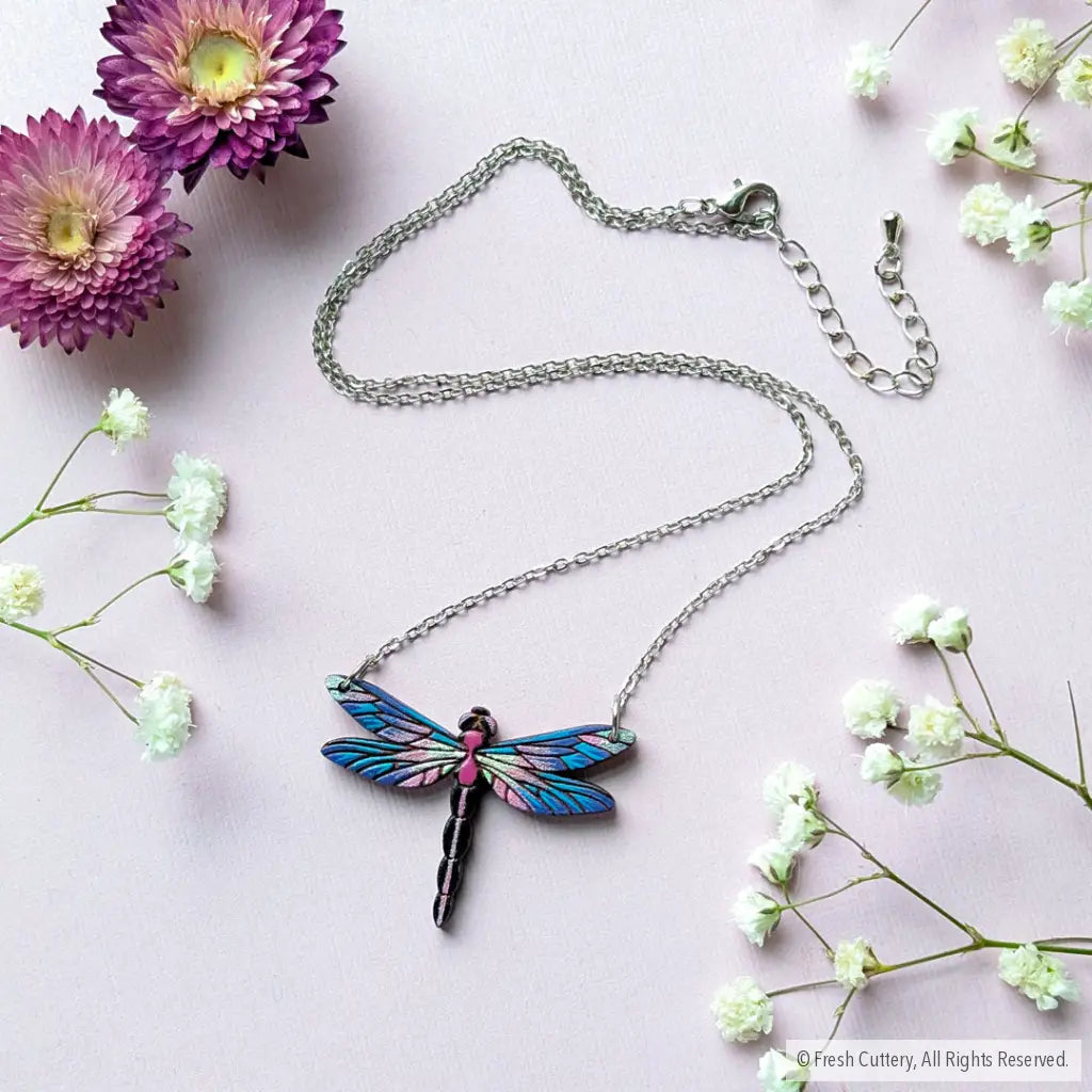 Dragonfly Necklace Silver Necklaces