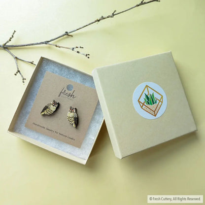 Eagle Owl Studs