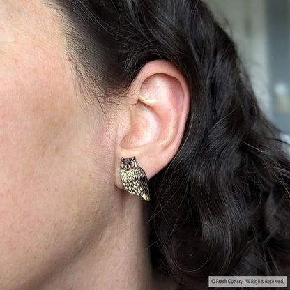 Eagle Owl Studs