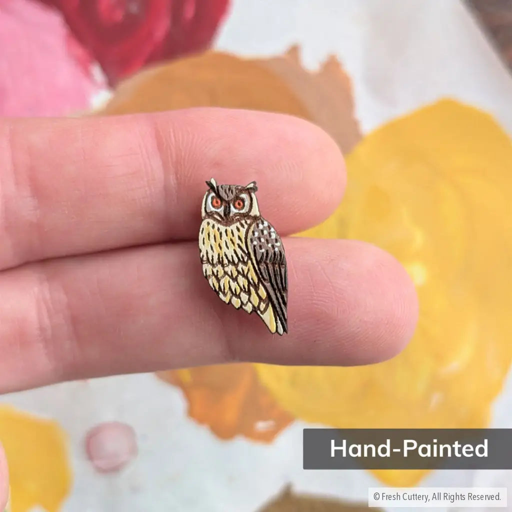 Eagle Owl Studs - Studs