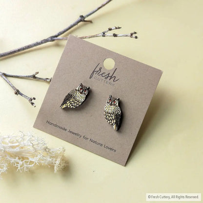 Eagle Owl Studs