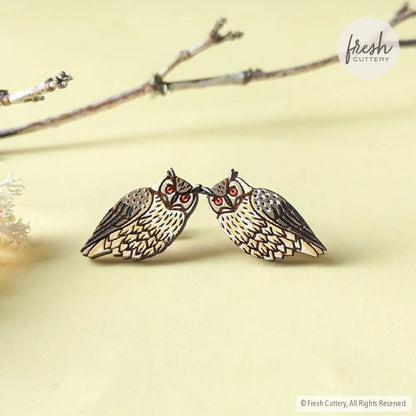 Eagle Owl Studs