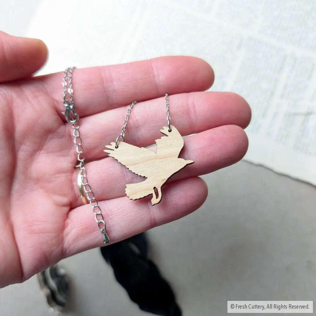 Flying Raven Necklace - Necklaces