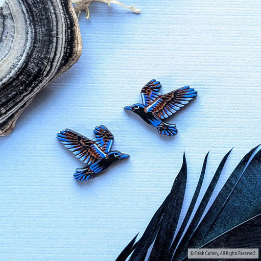Flying Raven Studs - Studs