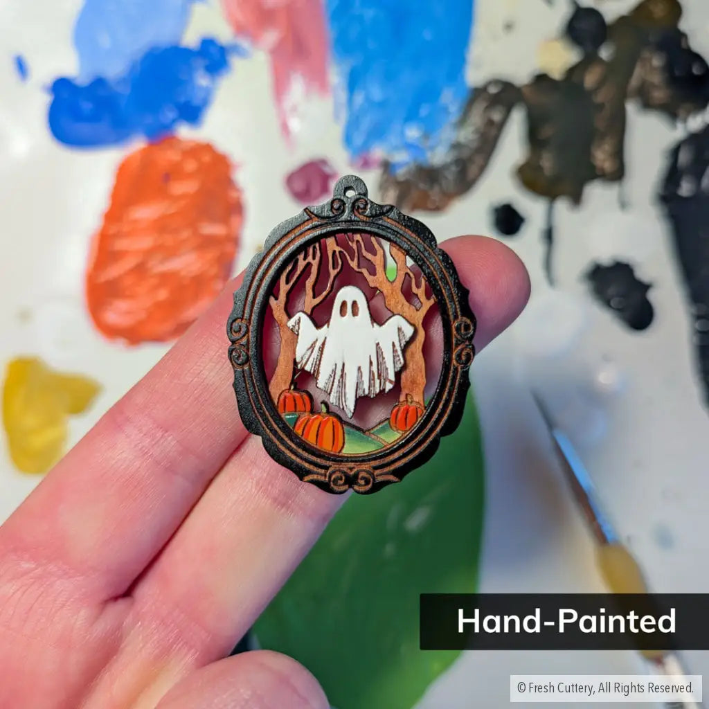 Framed Sheet Ghost Earrings - Dangle and Drop Earrings