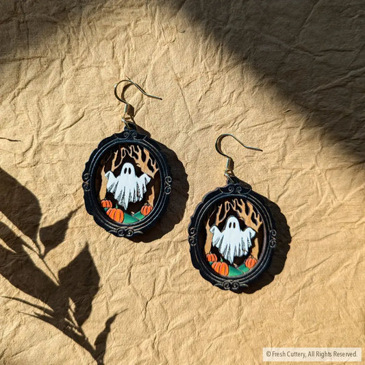 Framed Sheet Ghost Earrings Dangle And Drop