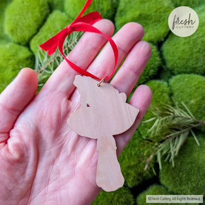 Frog Mushroom Ornament Ornaments