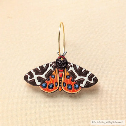 Garden Tiger Moth Earrings - Dangle and Drop Earrings