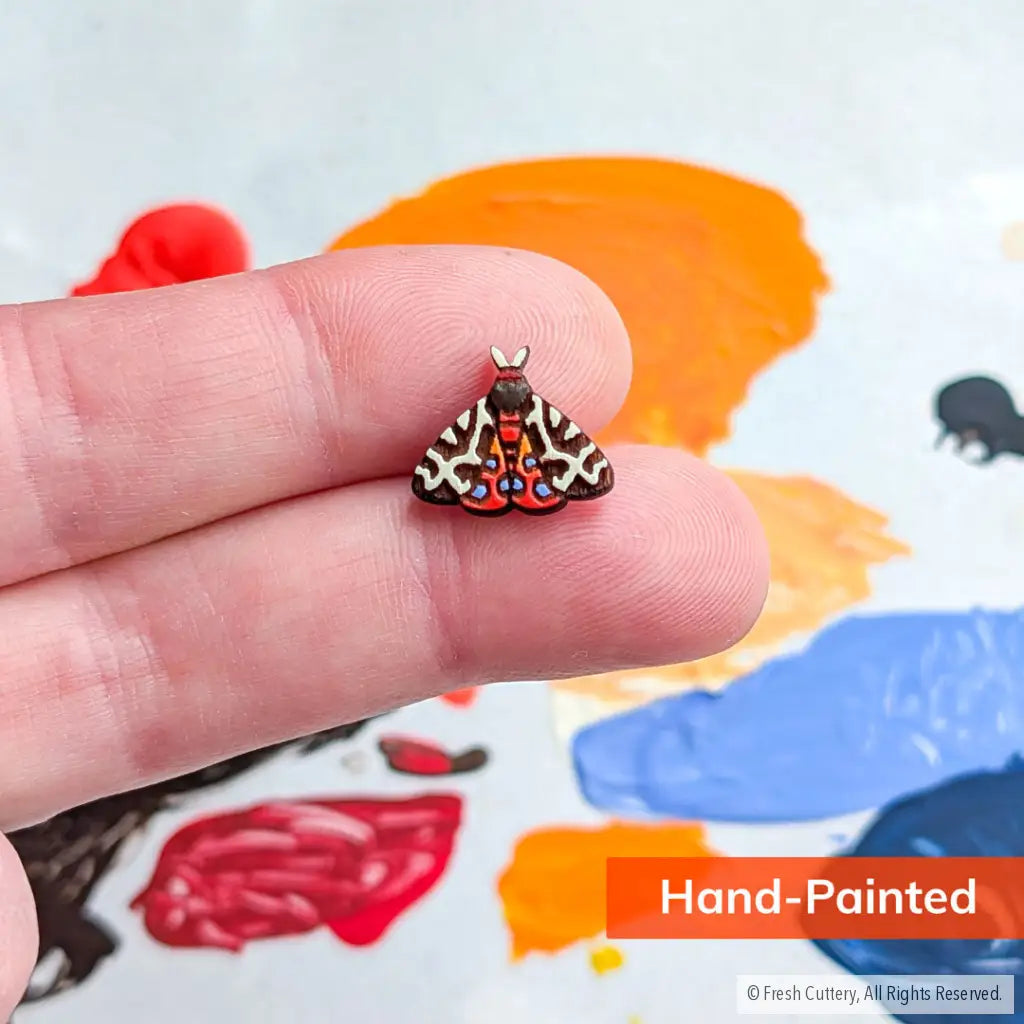 Garden Tiger Moth Studs - Studs
