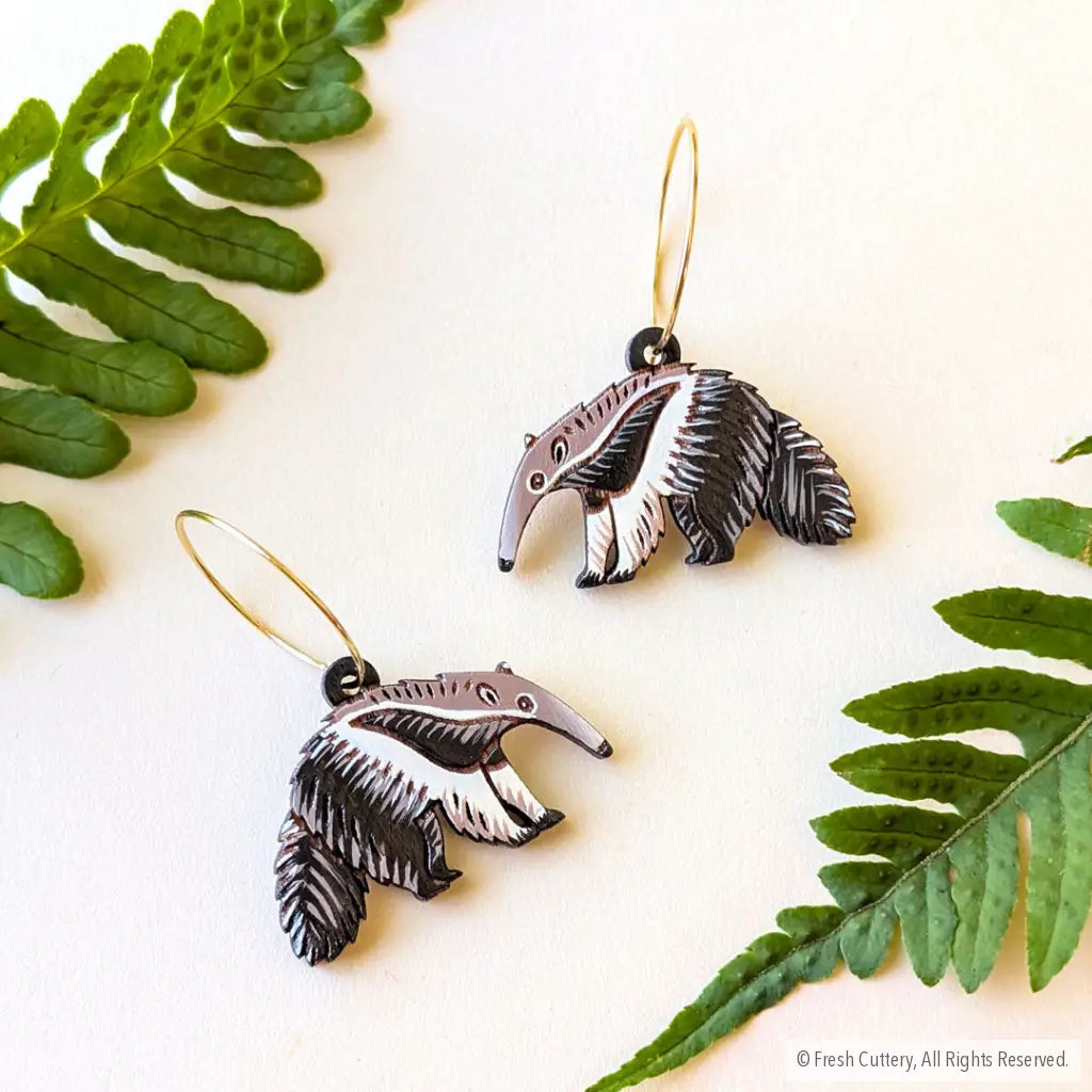 Giant Anteater Earrings Dangle and Drop Earrings