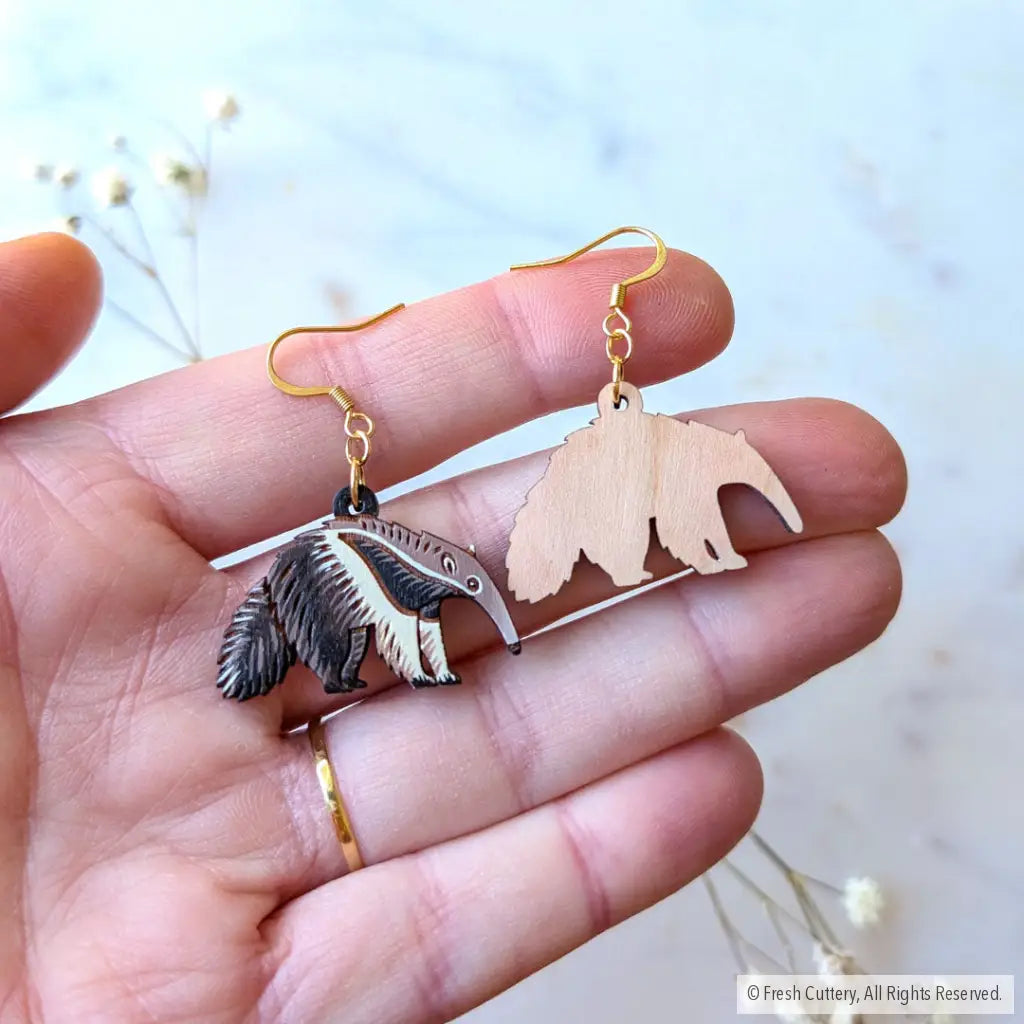 Giant Anteater Earrings Dangle and Drop Earrings