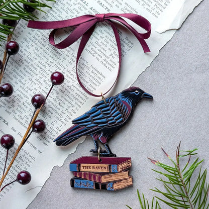 Gothic Raven Ornament Ornaments