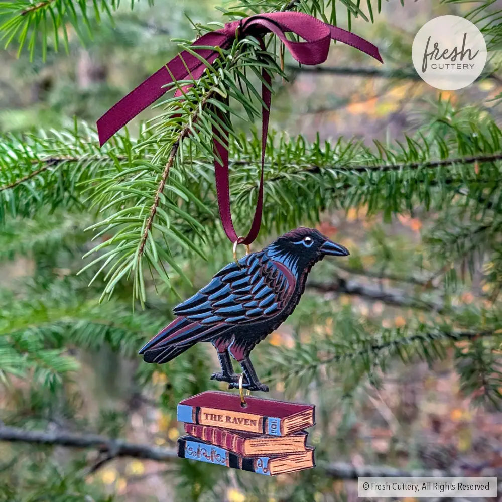 Gothic Raven Ornament Ornaments