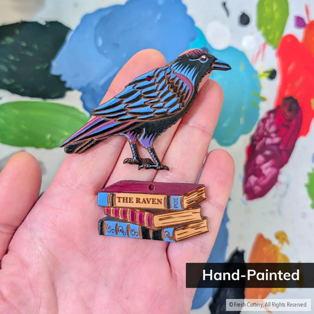 Gothic Raven Ornament - Ornaments