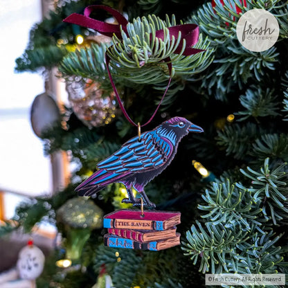 Gothic Raven Ornament Ornaments