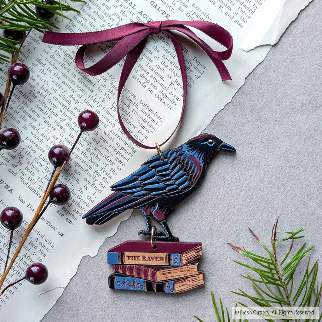 Gothic Raven Ornament Ornaments