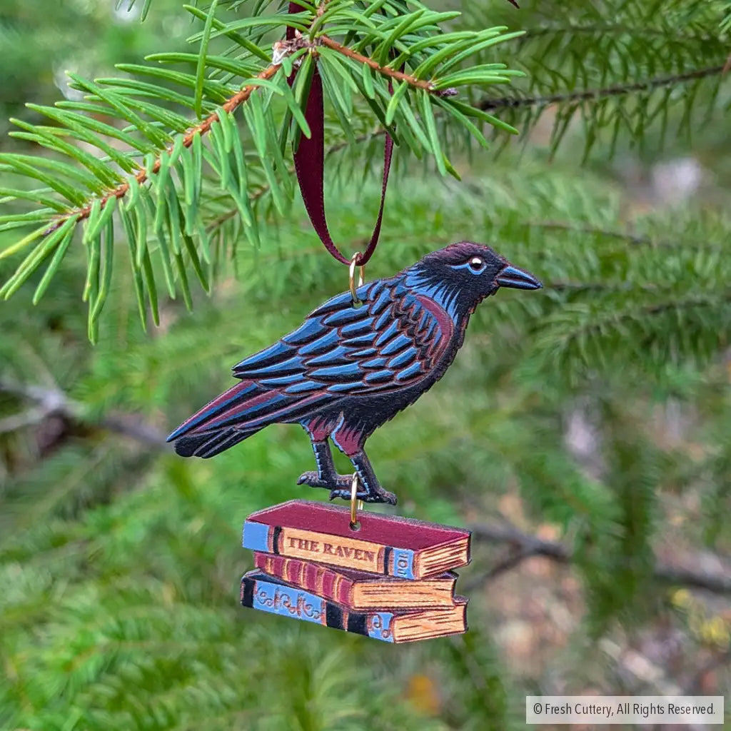 Gothic Raven Ornament Ornaments