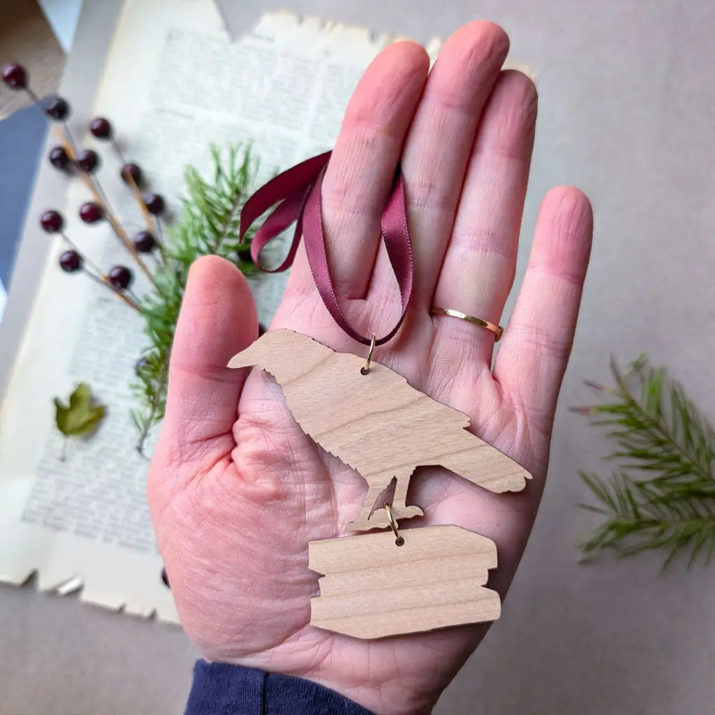 Gothic Raven Ornament Ornaments