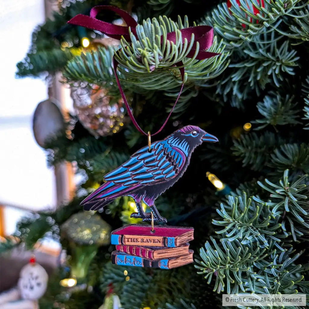 Gothic Raven Ornament Ornaments