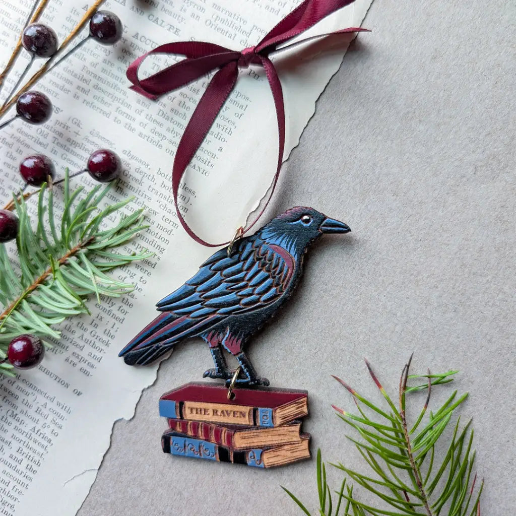 Gothic Raven Ornament Ornaments