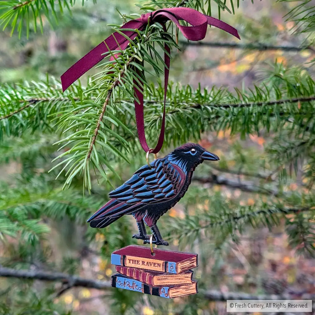 Gothic Raven Ornament Ornaments