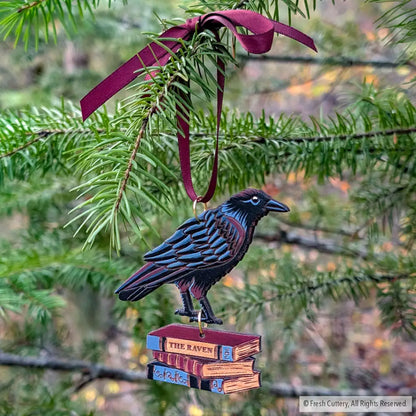 Gothic Raven Ornament Ornaments