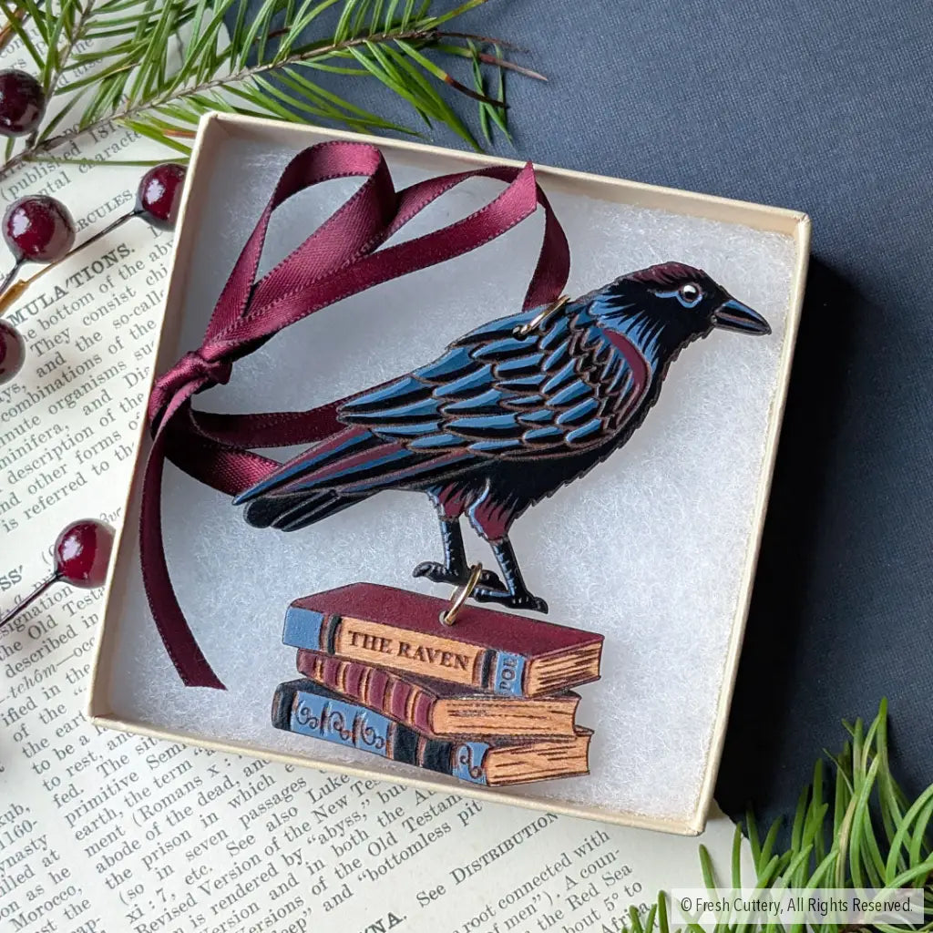 Gothic Raven Ornament Ornaments