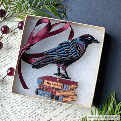 Gothic Raven Ornament Ornaments