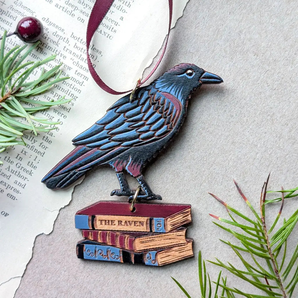 Gothic Raven Ornament Ornaments