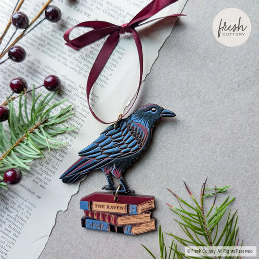 Gothic Raven Ornament Ornaments