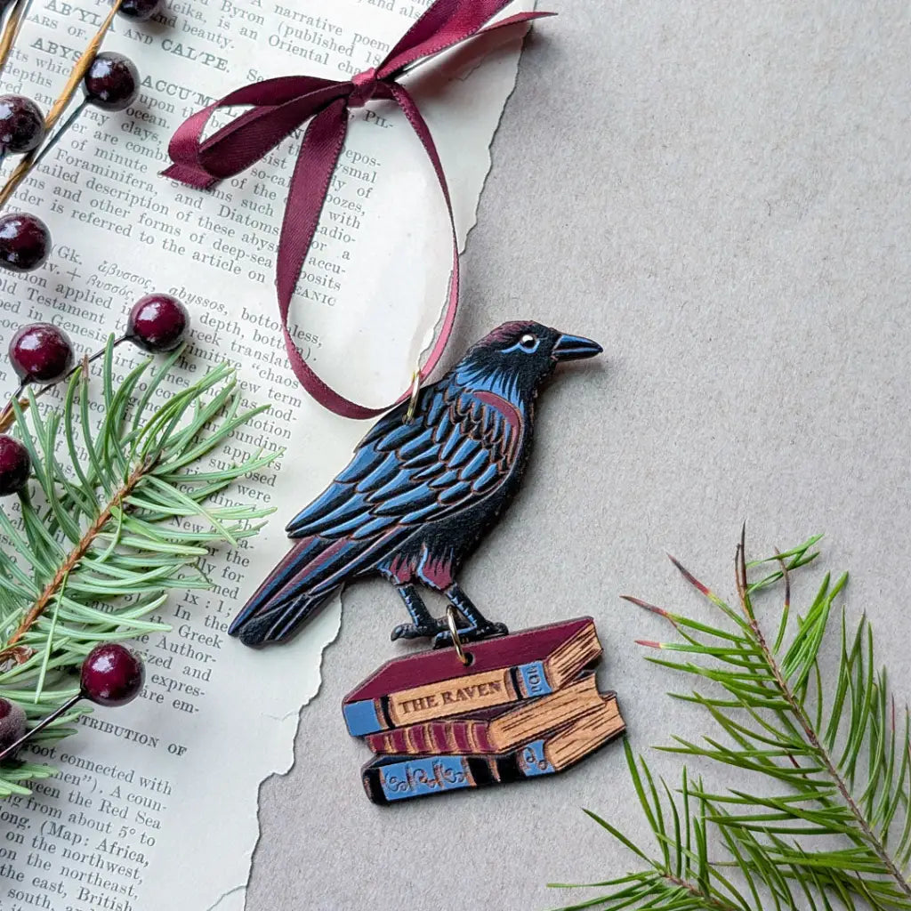 Gothic Raven Ornament Ornaments