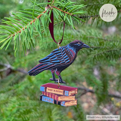 Gothic Raven Ornament Ornaments